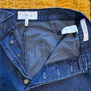 THE GREAT. Indigo Button-Up Jeans Seafair Sz 24